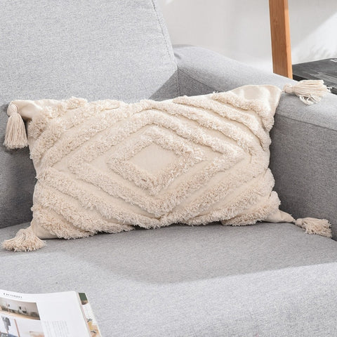Tassels Decorative Cushion Cover  Handmade