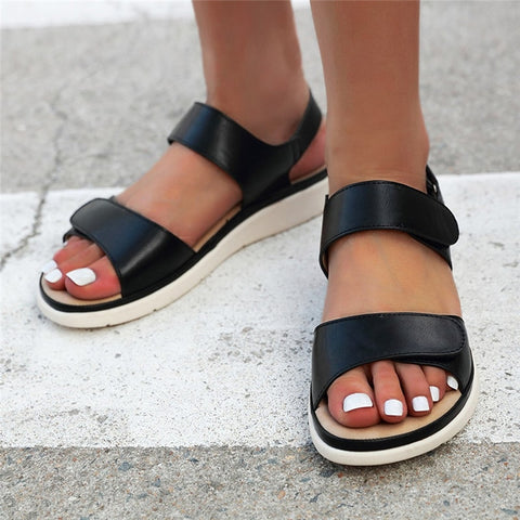 fashion basic  roman flat womens shoes