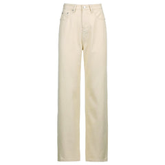 Wide Jeans Baggy Pockets Zipper Cargo Pants