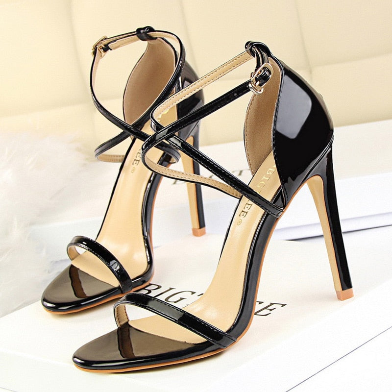 Shoes Buckle Strap High Heels 2020 New Women Heels Sandals Stiletto 11cm