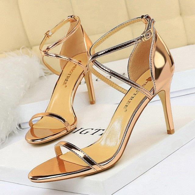 Shoes Buckle Strap High Heels 2020 New Women Heels Sandals Stiletto 11cm