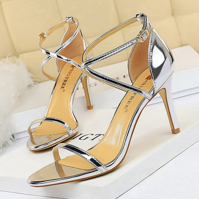 Shoes Buckle Strap High Heels 2020 New Women Heels Sandals Stiletto 11cm