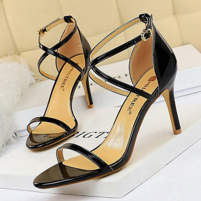 Shoes Buckle Strap High Heels 2020 New Women Heels Sandals Stiletto 11cm