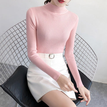 Women Pullovers Sweater Knitted Elasticity Casual