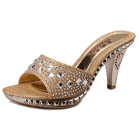 Spike Pumps High Heels Women Crystal Women Shoes