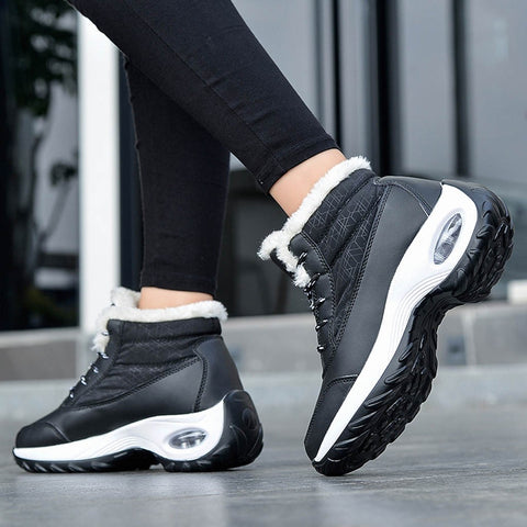 Plush Lightweight Women's Shoes with Platform Fashionable Womens Sneakers