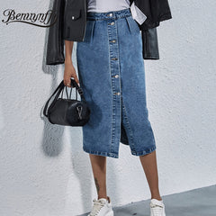 Streetwear Casual Pocket High Waist Straight Jeans