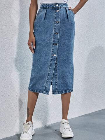 Streetwear Casual Pocket High Waist Straight Jeans