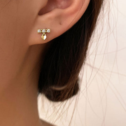 Simple Star Combination Stud Earrings