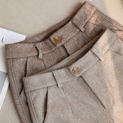 Plus Size Casual High Waist Office Lady Harem Pants