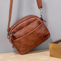 Vintage Shoulder Strap Bags Pu Leather Small Crossbody Handbag