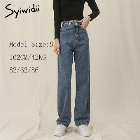 High Waisted Jeans For Women Denim Joggers Pants Mom Trousers