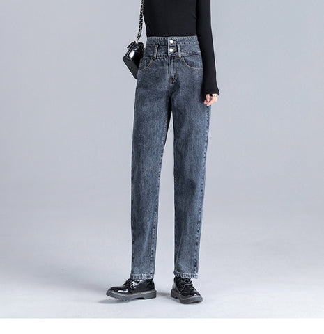 mom jeans women vintage casual high waist harem pants