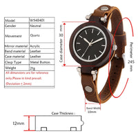Vintage Cowhide Leather Chic Women Watches