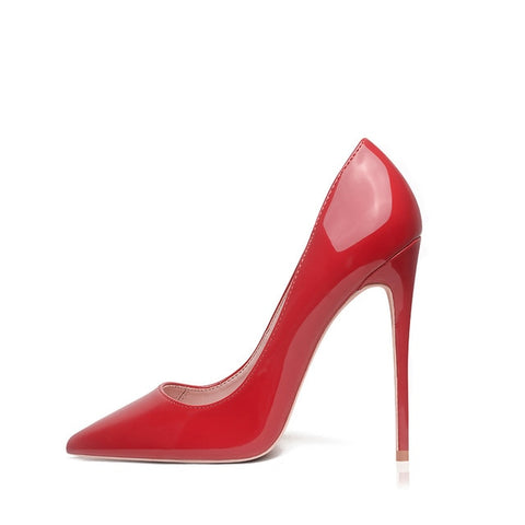 High Heels 12cm Black Pumps Silver High Heels Shoes