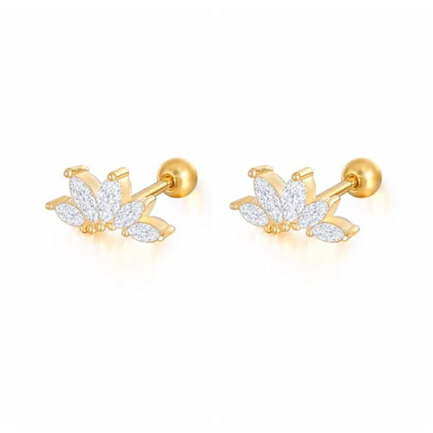 Stud earrings Crystal Zircon Piercing Jewelry
