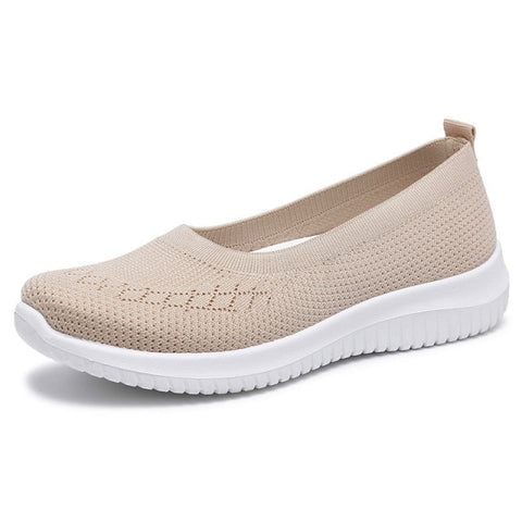 Casual Shoes Light Sneakers Breathable Mesh knitted Vulcanized Outdoor Slip-On