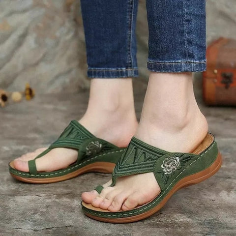 women's shoes retro thick heel womens sandals wedges shoes