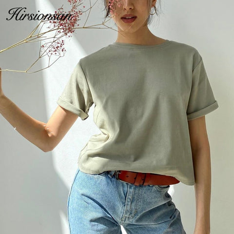 Oversized T Shirt Women Harajuku Basic Loose Short Sleeve Tees