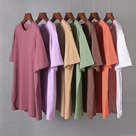 Oversized T Shirt Women Harajuku Basic Loose Short Sleeve Tees