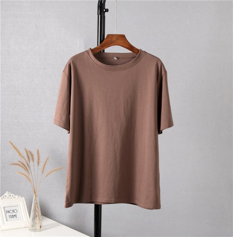 Oversized T Shirt Women Harajuku Basic Loose Short Sleeve Tees