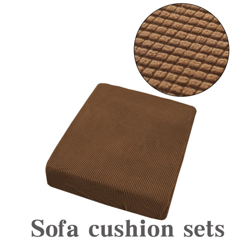 1/2/3/4 Seater Waterproof Corduroy Sofa Cover Anti-Slip Elastic Cushion Covers