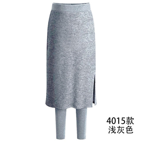Fashion Slim-Fit Spring Plus Size Winter Warm Fleece Long Skirt