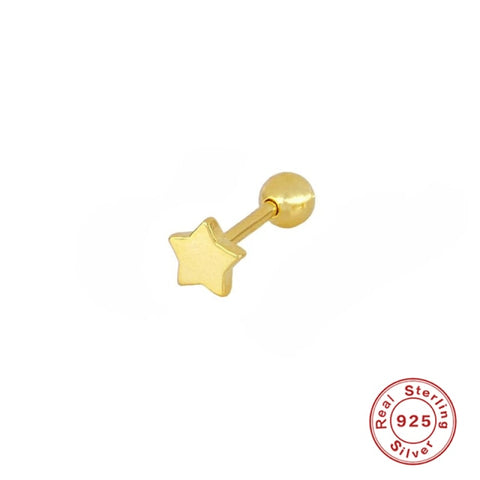 Moon Star Lightning Constellation Stud Earrings