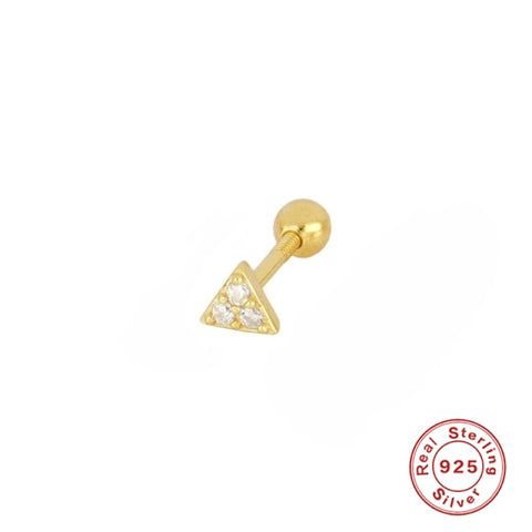 Moon Star Lightning Constellation Stud Earrings