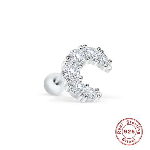 Moon Star Lightning Constellation Stud Earrings