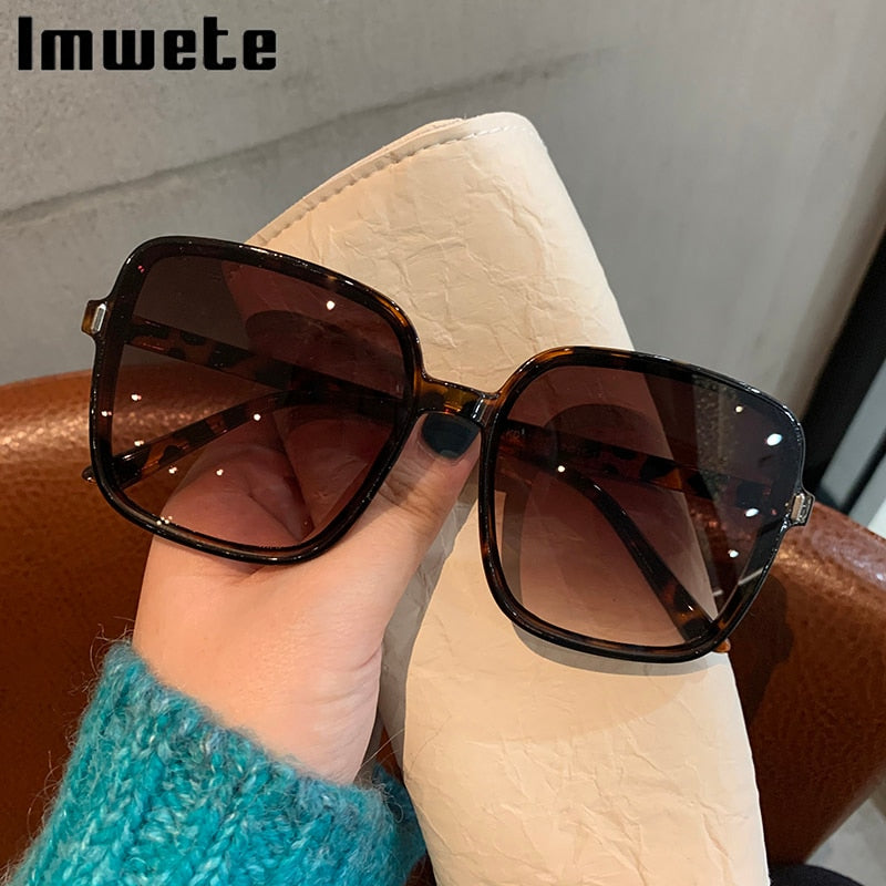 Oversized Sunglasses Women Luxury Designer Vintage Square Sun Glasses