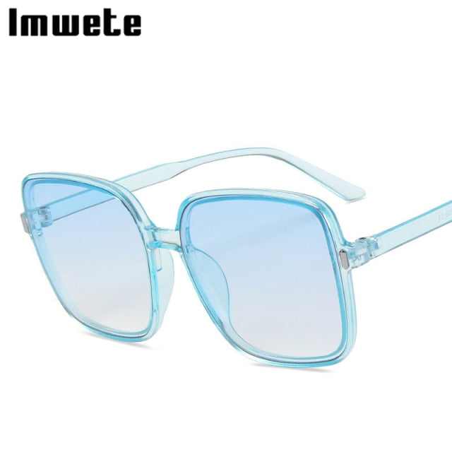 Oversized Sunglasses Women Luxury Designer Vintage Square Sun Glasses