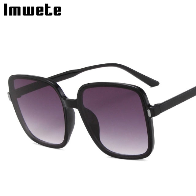 Oversized Sunglasses Women Luxury Designer Vintage Square Sun Glasses