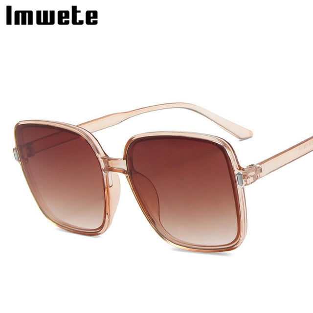 Oversized Sunglasses Women Luxury Designer Vintage Square Sun Glasses