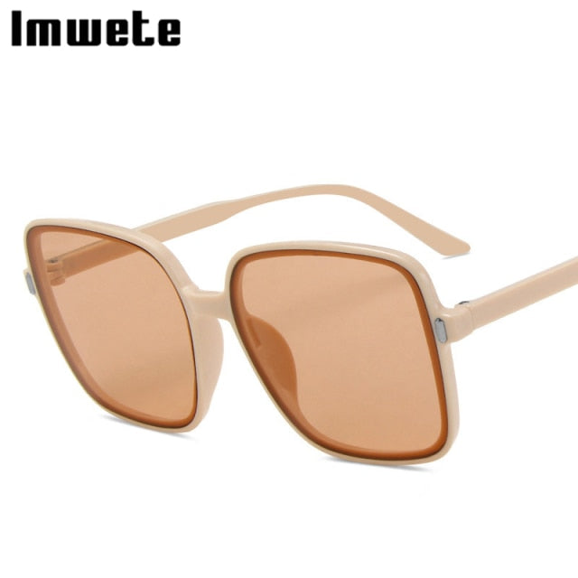 Oversized Sunglasses Women Luxury Designer Vintage Square Sun Glasses