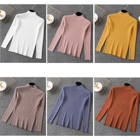 Women Pullovers Sweater Knitted Elasticity Casual