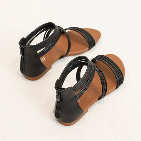 Wedge  Roman Casual Flat  Strappy Ankle Platform Sandals