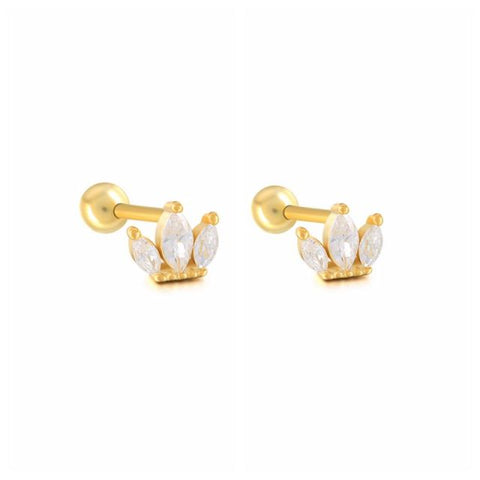 Stud earrings Crystal Zircon Piercing Jewelry
