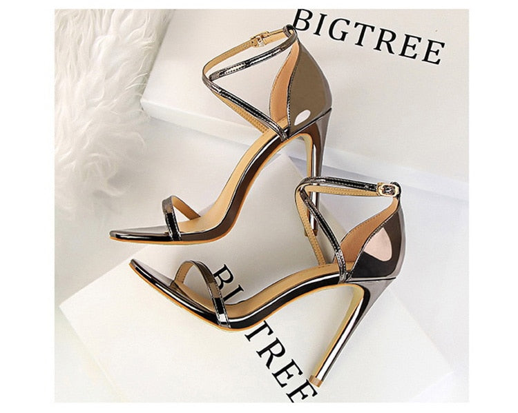 Shoes Buckle Strap High Heels 2020 New Women Heels Sandals Stiletto 11cm