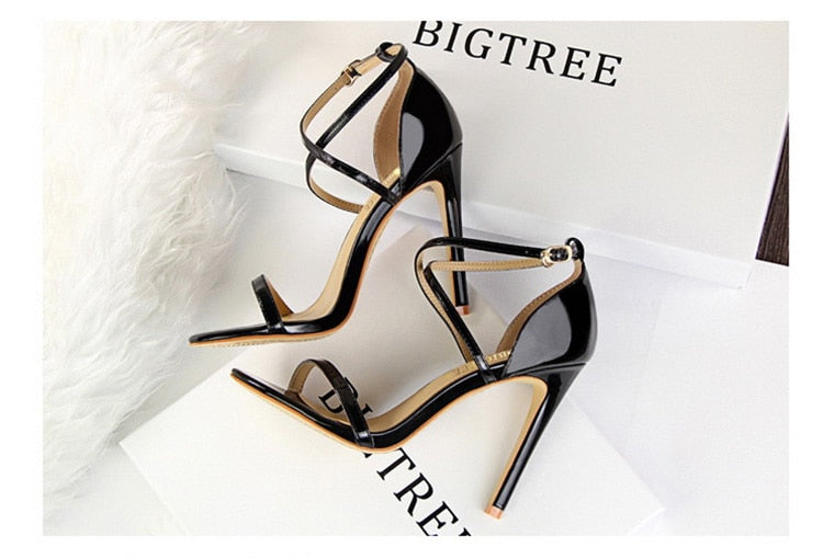 Shoes Buckle Strap High Heels 2020 New Women Heels Sandals Stiletto 11cm