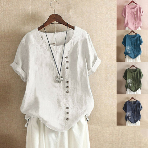 Brand Blouses Clothing Summer Office Lady Big Size Tunic Tops