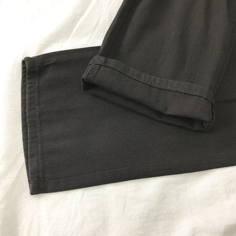 Streetwear Straight Solid Color High Waist Trouser Baggy Fashion