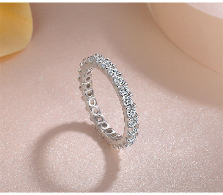 Silver Rings Cubic Zirconia Trendy Jewelry