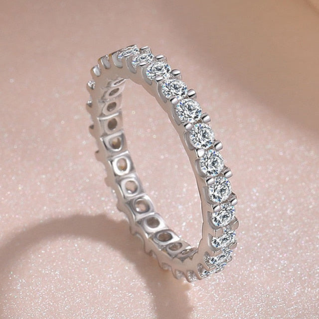 Silver Rings Cubic Zirconia Trendy Jewelry