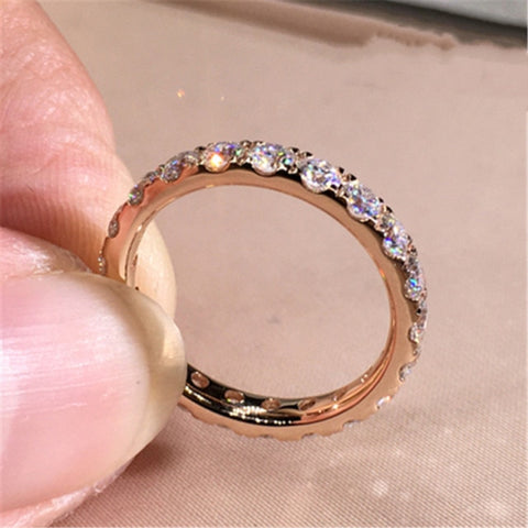 Silver Rings Cubic Zirconia Trendy Jewelry