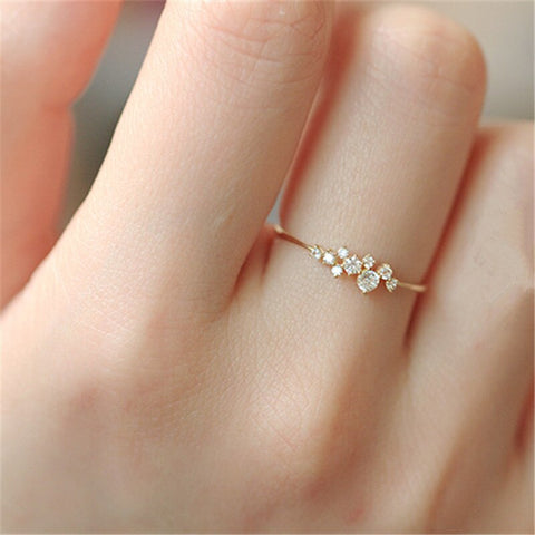 Classic Irregular Shiny Star Plum Ring Jewelry