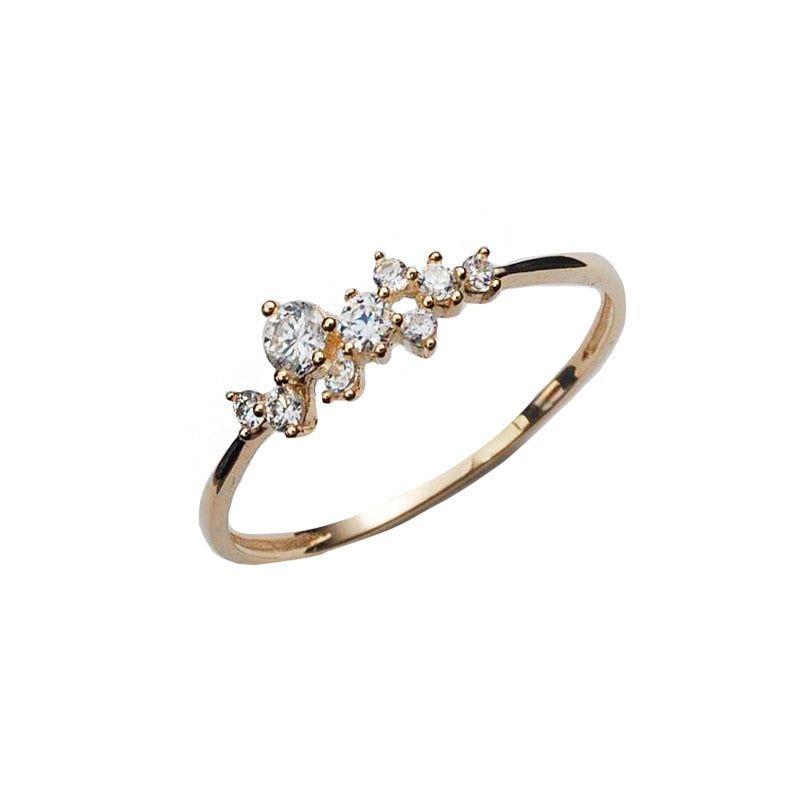 Classic Irregular Shiny Star Plum Ring Jewelry