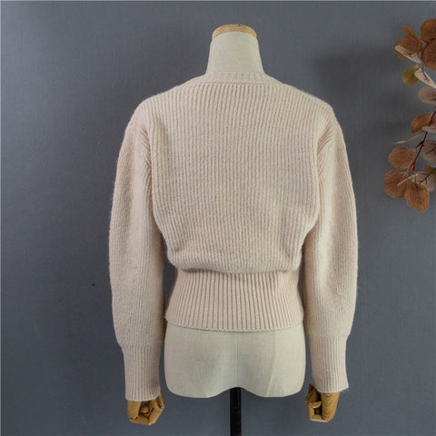 Women's Sweater Pullovers Warm Minimalist Short Elegant Solid Sweet Jumpers