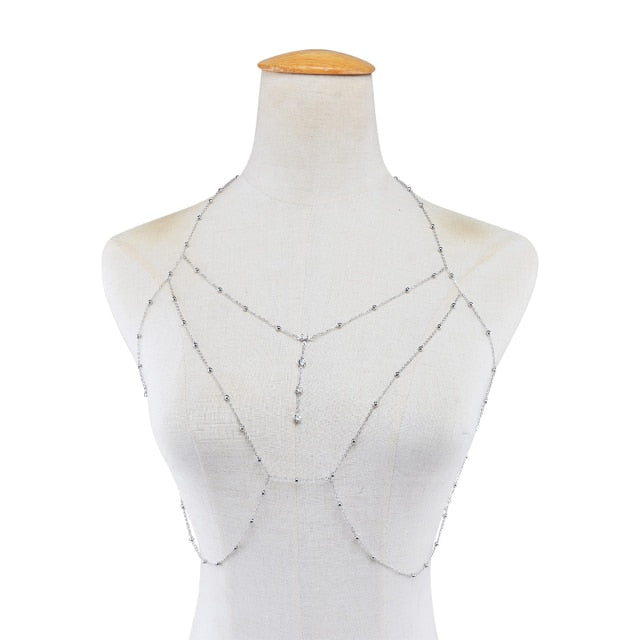 Simple Style Chain Necklace Belly Body Chain Fashion Body Chain Jewelry