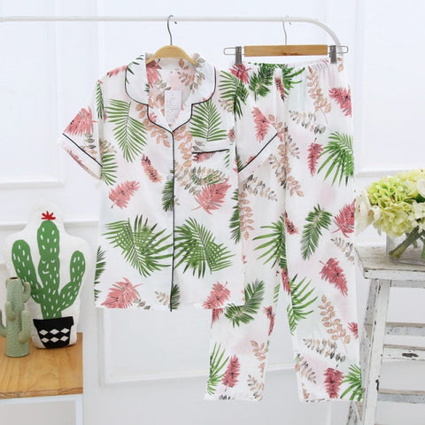 style simple short women female cotton gauze short sleeve trousers